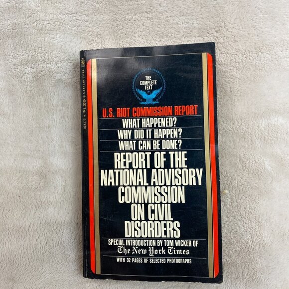 Report Of The National Advisory Commission On Civil Disorders 1968 PB - Picture 1 of 4